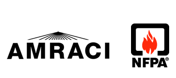 Logo AMRACI y NFPA seguridad contra incendio